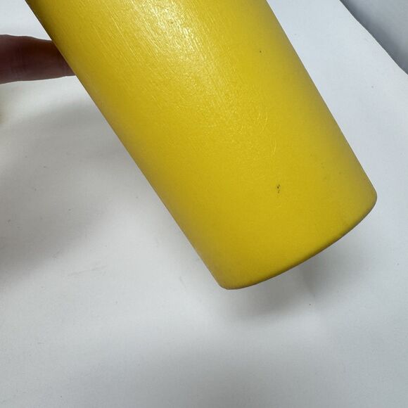 Vintage Yellow CHEX Advertising Plastic Cups Tumblers Lot of 4 Retro Food Snacks - Picture 5 of 5